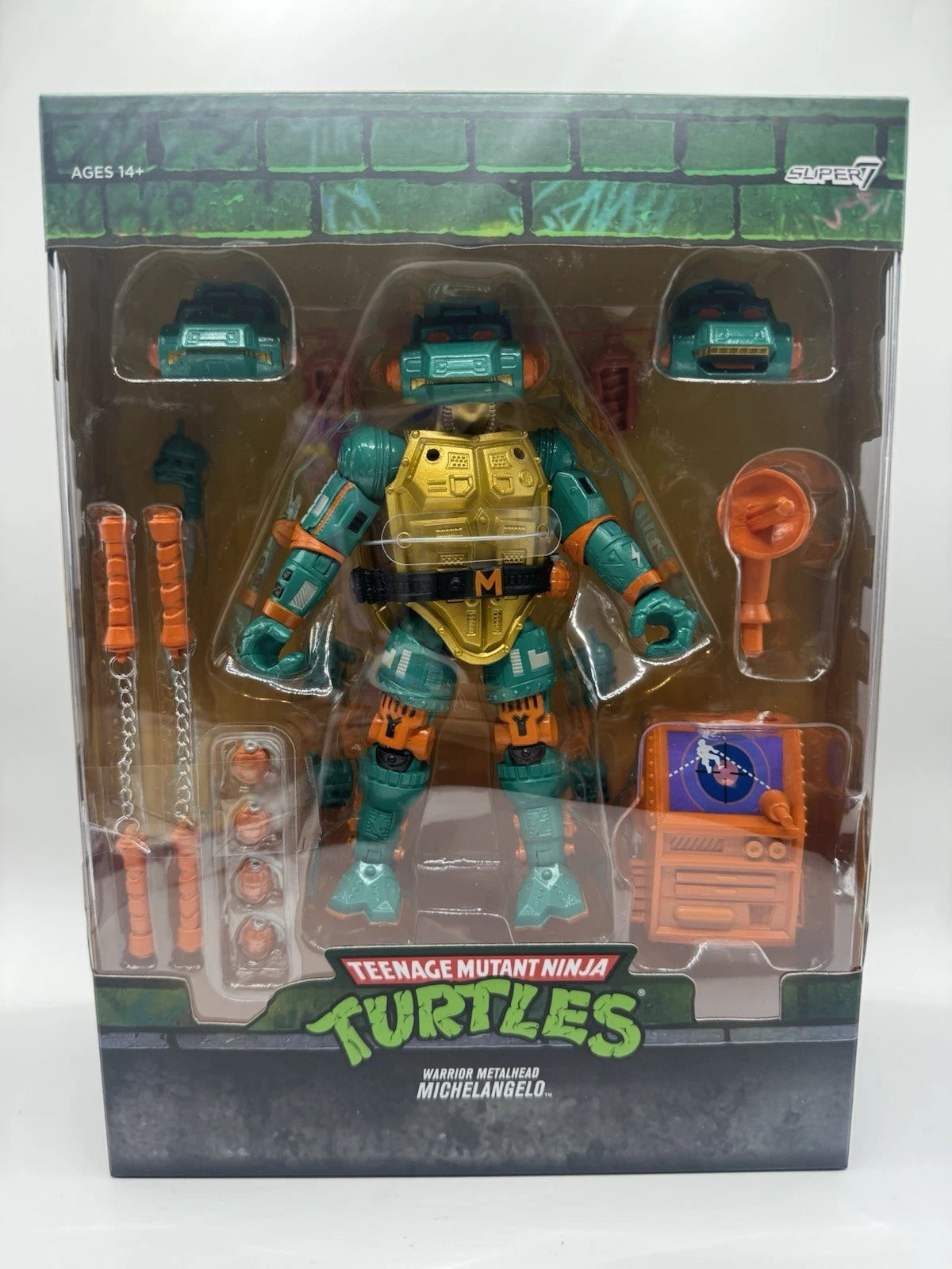 Super7 Teenage Mutant Ninja Turtles ULTIMATES! W7 - Metalhead Michelangelo