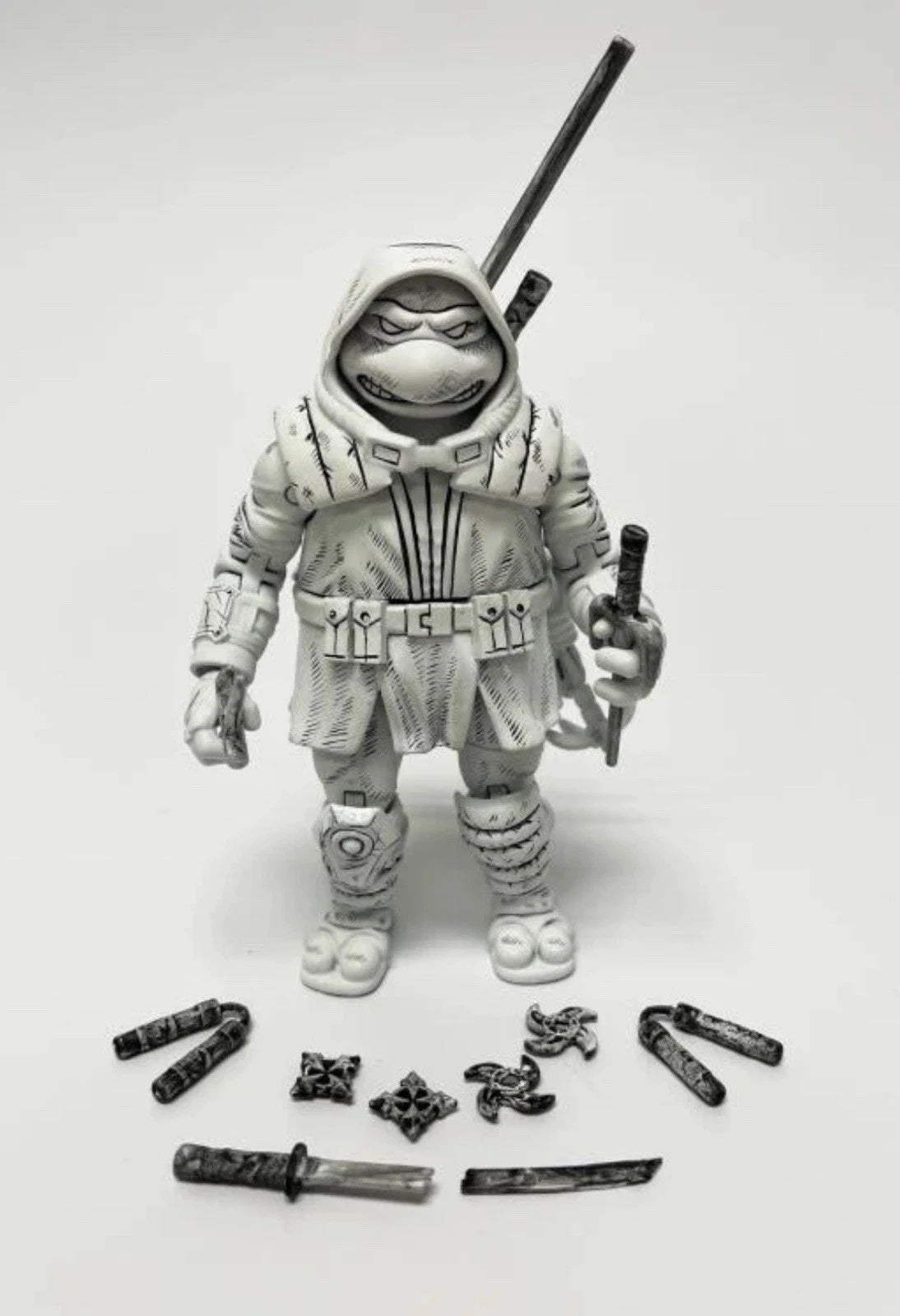 Playmates Teenage Mutant Ninja Turtles The Last Ronin Black and White Chase
